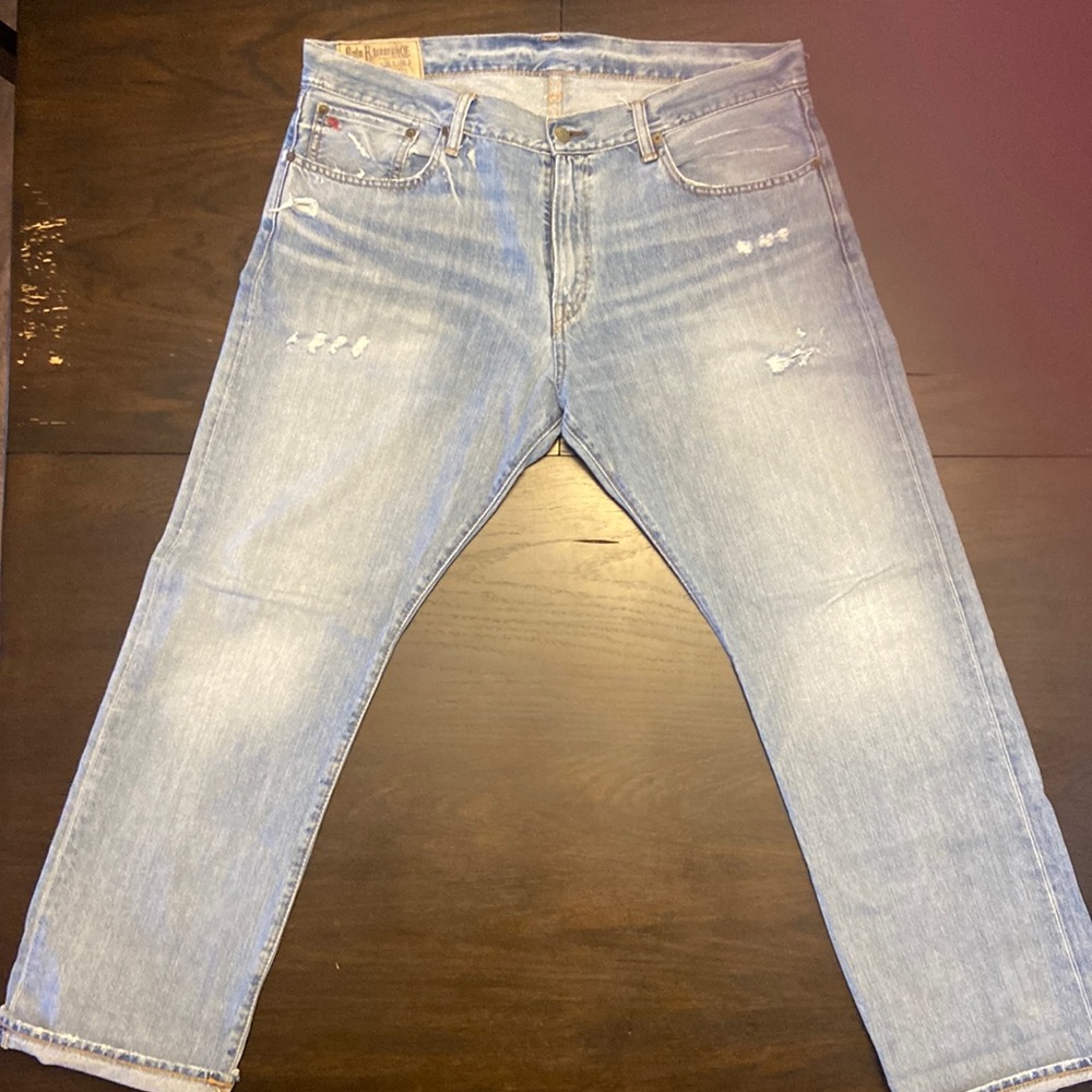 Vintage Ralph Lauren - Slim Straight 38W 30 L - Light Wash